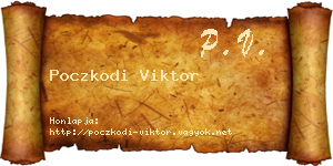 Poczkodi Viktor névjegykártya
